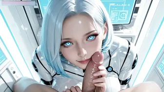 Android Relief Model Fucked Hard to Release Mission Tension - AI