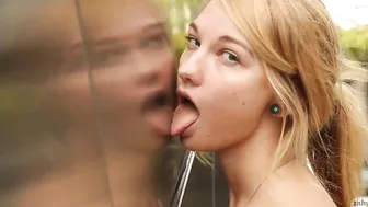 Lily Ivy, Flashing Breasts in Cycling Marathon