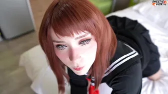 Sweetie Fox, Ochako Uraraka Asshole Plugged by Thick Cock