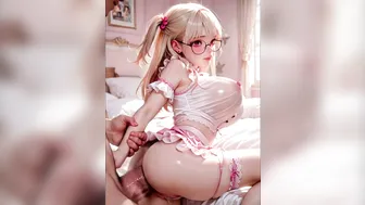 Cute Glasses Teen Cosplayer: Anal Fuck Leaves Her Shaking & Teary - AI