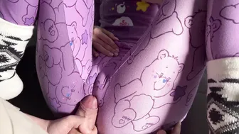 Hot Rubbing Cock On Teen Step-sis Pussy With Her Cute PJ