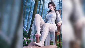 Horny Lu Xueqi Jade Dynasty BBC Stretches Her While She Moans