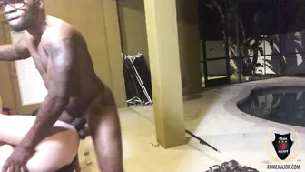 Rome Major, Baby M, Hotwife MILF Screwing Black Stud by Pool