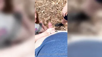 Realhotwife4U, Two Hiking Hotwives Sharing Thick Cock in Woods