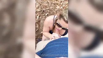 Realhotwife4U, Two Hiking Hotwives Sharing Thick Cock in Woods
