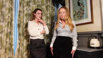 Brea Rose, Tilly Fox, Office Beauties Earning Payraise