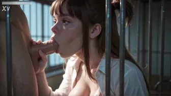 Horny Inmate MILF Trades Pussy Guard For Bread Creampie