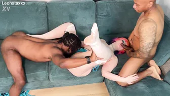 Bimfcouple, Blake Debarge, Leon Staxxx, Curvy Wife Pounded by Two Thick BBC