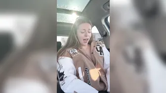 Nadia Foxx, Winter Adventures Public Climax While Driving