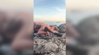 Pollypocket, Indi Marino, Troy Francisco, Two Bikini Beauties Screwing Thick BBC on Public Beach