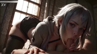 Short Hair Cutie Teen Riding Anal In Cage To Get Out of Jail