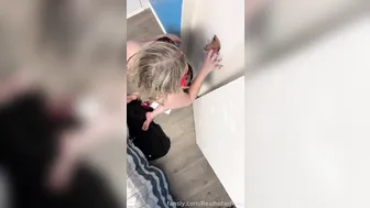 Realhotwife4U, Masked Hotwife Sucking Strangers at Gloryhole