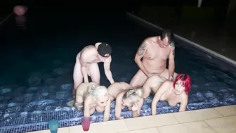 Babyanne_Lsfl, Night Pool Orgy in Costa Rica