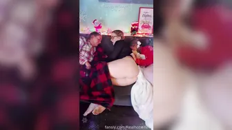 Realhotwife4U, Santa Gets to Screw Three Thick Hotwives
