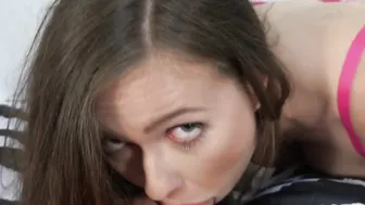 Stacy Cruz, Sexy Lingerie Striptease and Blowjob