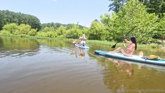 Realhotwife4U, Sexysarabee, Two Swinger Hotwives Lake Outdoor Adventure