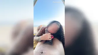 Themanseater, Chrishasabig, Curly Hair Ebony Beauty Screwing Thick BBC on Beach