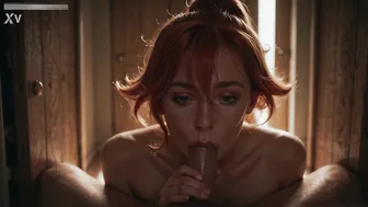 Redhead Young Wife Fuck Stranger Cock While Husband Is Watching