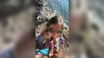 Berlinhotwife, Sexy Hotwife Blowjob on Public Beach