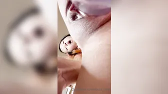 Butt_Slutt, Riding Big Clear Dildo Bottom View