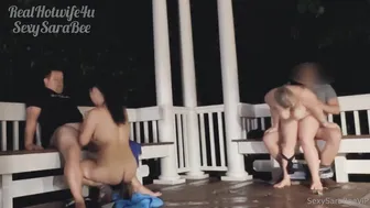 Sexysarabee, Realhotwife4U, Private Swingers Party in Secluded Pergola Veranda