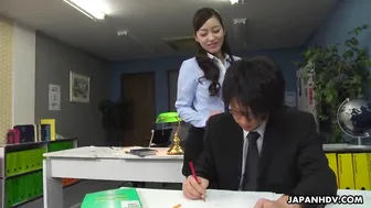 Japanese office lady, Maria Ono is naughty, uncensored
