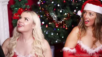 Bribriolivia, Strap-On Lesbian Foursome for Christmas