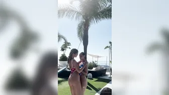 Sybil A, Katy Hollick, Two American Lesbian Beauties Screwing by Pool