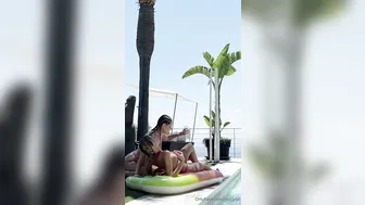 Sybil A, Katy Hollick, Two American Lesbian Beauties Screwing by Pool