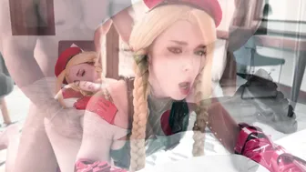 Sweetie Fox, Hairy Cammy White from Street Fighter Creampied