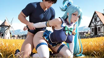 Divine Pussy Fuck Aqua Ride Cock Until She Breaks - AI