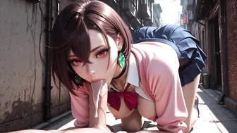 DandaDan Momo Ayase Asking For Extra Cash In Dark Alley