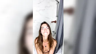 Anastasia Miro, Skinny Model Wall Dildo Screwing in Shower