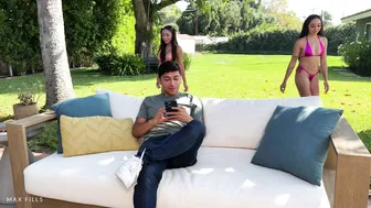 Amberxsummer, Saniho33, Max Fills, Two Horny Beauties Lick Out All the Release from Me