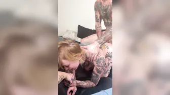 Eddiedean69, Irisxjase, Thefleshmechanic, Tattooed Beauty Asshole Gaped with Thick BWC