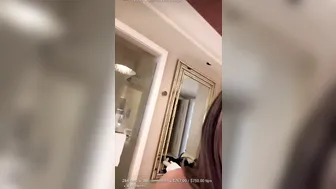 Lyna Perez, See-Through Purple Dress Livestream