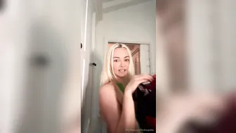 Lindsey Pelas, String Lingerie Livestream Tease with Syrup