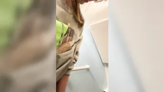 Riley Reid, Vagina Teasing in Airplane Toilet