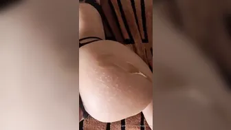 Holly Brougham, Couch Sex in Leather Strappy Lingerie