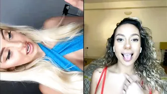 Rhiannon Blue, Toni Camille, Two Hot Beauties Face Timing Each Other
