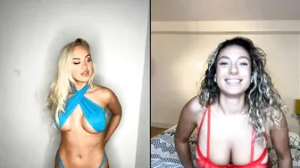 Rhiannon Blue, Toni Camille, Two Hot Beauties Face Timing Each Other