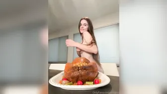 Megnutt02, Naked Teasing with Turkey