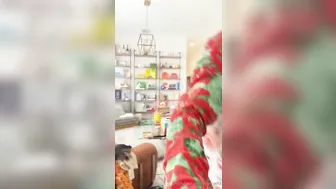 Mia Khalifa, Bare Breasts Cooking in Kitchen