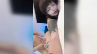 Triplexceleste, Thick Goth Beauty Homemade Creampie Sextape