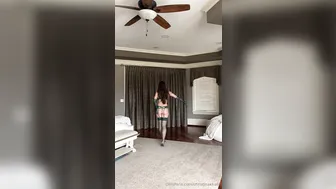 Christina Khalil, Green Laced Lingerie with Gloves