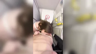 Bronwin Aurora, Redheadwinter, Two Horny Lesbians in Plane Toilet