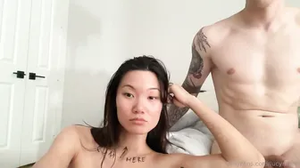 Lucy Mochi, Asian Camgirl Riding White Boyfriend
