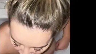 Sienna Grace, Midnight Soapy Bath Blowjob with Boyfriend