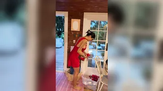 Mia Khalifa, Giving Dating Advice in Sexy Dress at Home