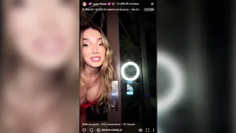 Lyna Perez, Bare Breasts Livestream in Hotel Room